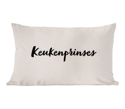 Sierkussens - Kussentjes Woonkamer - 60x40 cm - Taupe - Keukenprinses - Quote