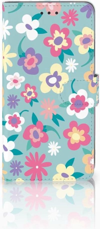 Book Case voor Apple iPhone Xs Max Hoesje Flower Power
