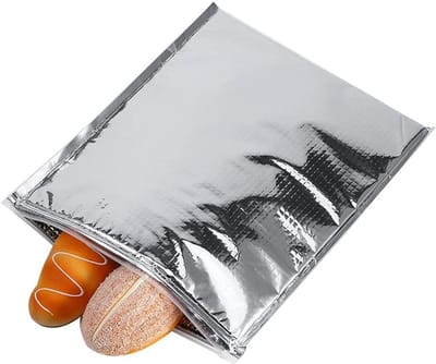 Set van 5 Waterdichte Geïsoleerde Voedselopslagzakken voor Sandwiches - Ideaal voor Reizen, School en Picknicks (35 x 40 cm)