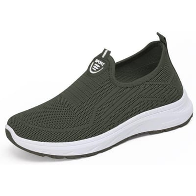 Nieuwe Temu Damesschoenen Comfortabele Vliegende Moeder Schoenen Comfortabele Dames Enkele Schoenen 42 black