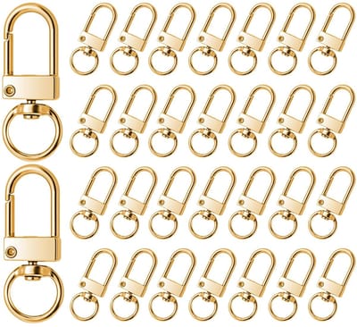 Dailygoods- Sleutelhangers 30 stuks - Karabijnhaken met