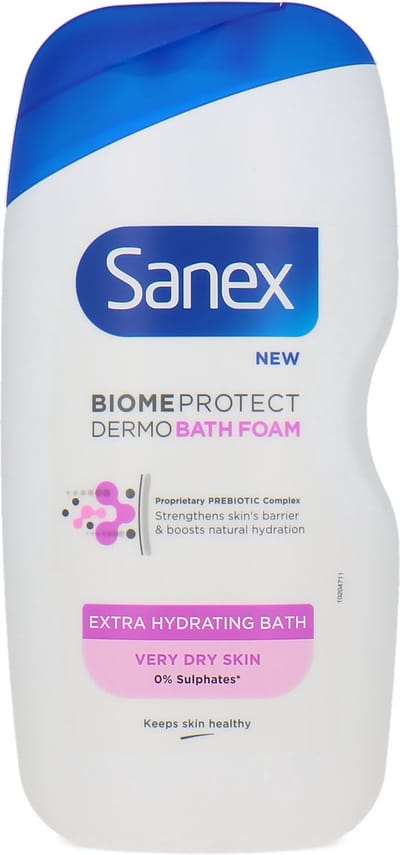 Sanex Biome Protect Dermo Extra Hydrating Bath Foam - 450 ml (voor extra droge huid)