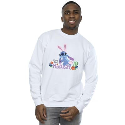 Disney Heren Lilo & Stitch Hippity Hop Stitch Sweatshirt (Wit)