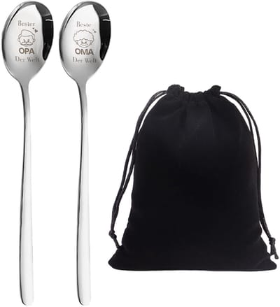 Dailygoods- Lepel 2 Stuks - Roestvrij Stalen Lepel - Ergonomische