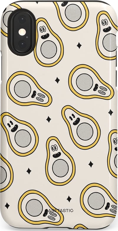 Casetastic Hoesje Geschikt voor Apple iPhone X/Xs - Stijlvolle Beschermende Duo-layer Case - Vegycado
