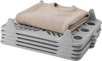 Kleding Organizer - Kastverdelers - Kleding Opbergen - Stapelbaar Systeem - 30 x 10 x 10 cm - Grijs