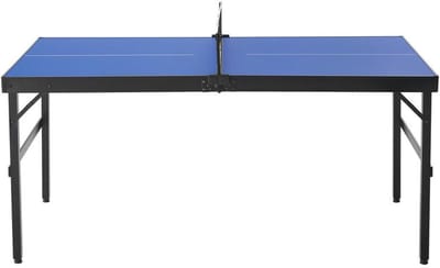 WEVERO Tafeltennistafel Opvouwbaar – Draagbare Ping Pong Tafel voor Binnen – Complete Set met Net, 2 Batjes & 3 Ballen – MDF – Legergroen