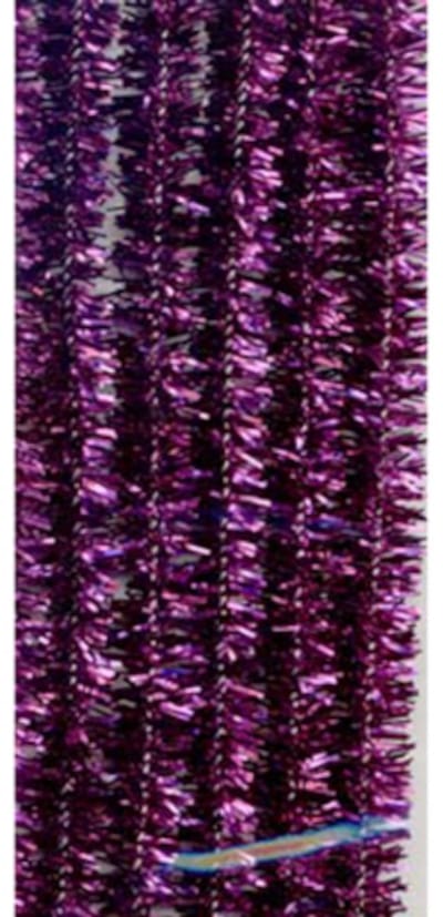 Glitter Chenille set, Purple, 50cm x 8mm