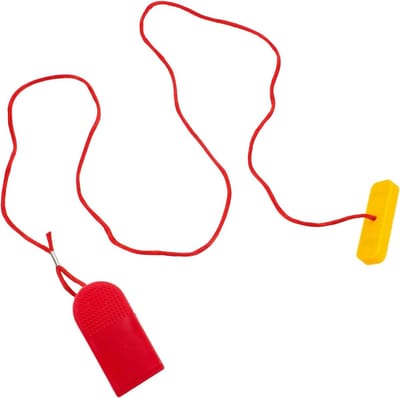 Loopband Sleutel - Veiligheidssleutel Noodstop - Fitness Veiligheid - Universele Compatibiliteit - 6x5.2x3.5cm - Rood