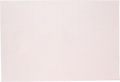 Kesper tafel placemats/onderleggers - lichtroze - 29 x 43 cm - Diner/ontbijt - kunststof - geweven