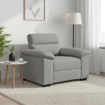 vidaXL - Sofastoel - Wolkgrijs - 100x81x84 - cm - Stof