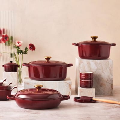 Le Creuset Braadpan - 30cm - Campagnard Garnet