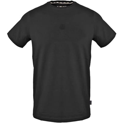 Aquascutum Heren Normaal T-Shirt (Zwart)