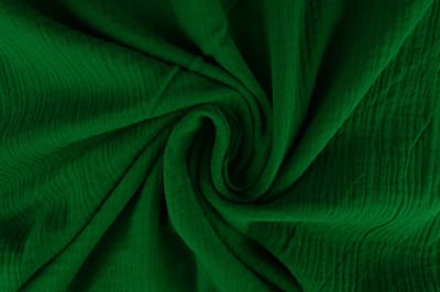 10 meter double gauze - Groen - 100% katoen
