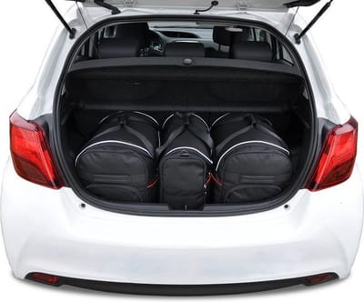 TOYOTA YARIS 2011-2020 3-delig Bespoke Reistassen Auto Interieur Kofferbak Organizer Accessoires