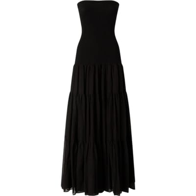 casual vrouwelijke kleding Pinko - zwarte rib jurk - zwart