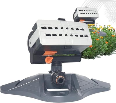 Tuinsproeier - Watersproeier Gazon - Planten Water Geven - 4 Sproeimodi - 309 x 127 x 206 cm - Zwart