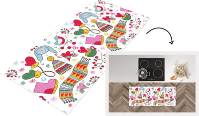 Keukenloper - Loper keuken - Patronen - Winter - Kerst - 120x50 cm - Keukenloper vinyl