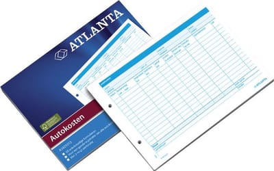 Autokostenboek djois atl a5 wt | 5 stuks