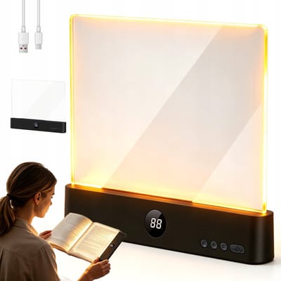 Leeslamp - Boekmarkerlamp - Boeklamp - Oplaadbare LED Leeslamp - 3 Kleuren Traploos Dimbaar - 1-99min Timer - 1200mAh Lange Batterijduur - Draadloos & Compact - Voor Lezen & Slapen Thuis
