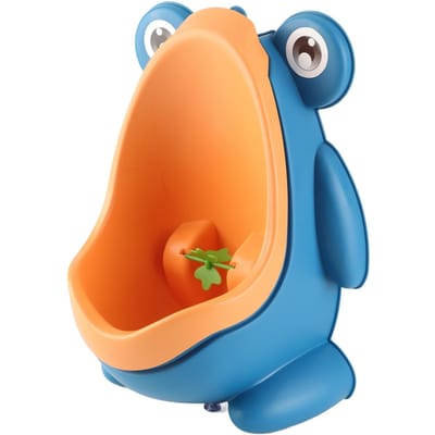 Urinoir pour enfants Mignon Dessin animé Drôle Cible Murale Urinoir d'entraînement pour faire pipi pour garçons tout-petits Bleu bleu