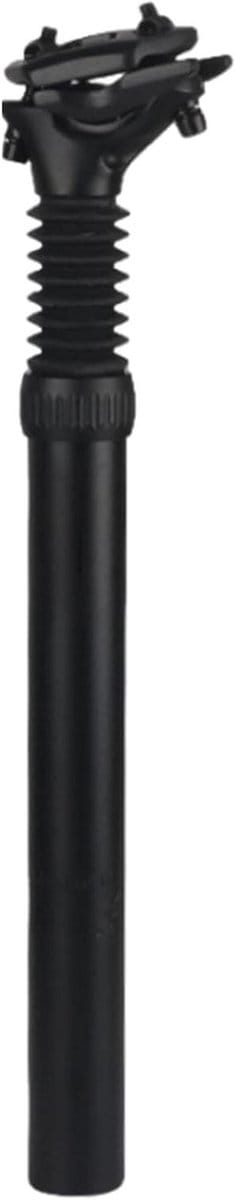 Fietszadelpen met vering - Zadelpen demper - Comfortabel fietsen - Stofdichte veerdemping - 309 x 350 mm - Zwart