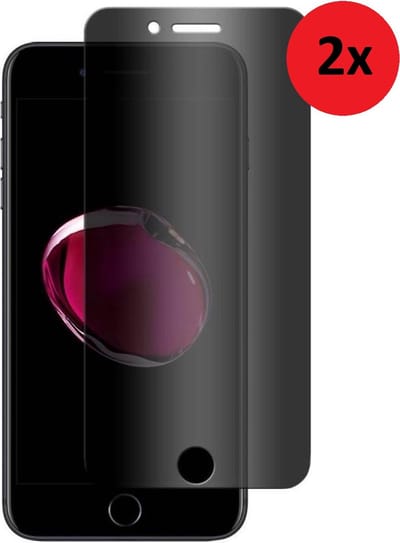 Privacy Screenprotector Geschikt voor iPhone 7 Plus - Privacy Screenprotector iPhone 8 Plus - iPhone 7 Plus - iPhone 8 Plus Privacy Tempered Glass 2x