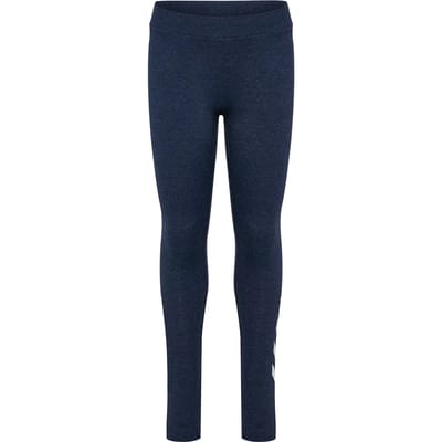 Hummel Kinder Leggings Logo Tights 229993 Dress Blue Melange-104 - ca. 4 Jahre