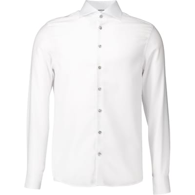 John Miller  Lange Mouw Overhemden Wit 5141589