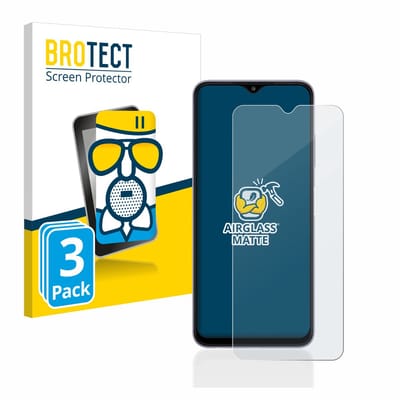 BROTECT - Screenprotector voor Samsung Galaxy A22 5G - Folie Beschermfolie Beschermglas matte 3 Stuks