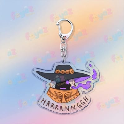 Hades 2 Jeu Porte-clés Chibi Accessoires Sac Charms de Voiture Volumes Personnages de l'Auteur Porte-clés Kawaii Bijoux Fans Amis Cadeau beige