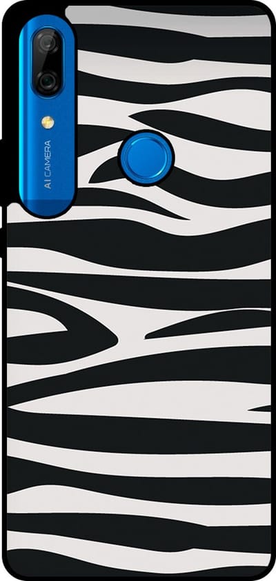 Smartphonica Telefoonhoesje Geschikt voor Huawei P Smart Z / Y9 Prime (2019) met zebra opdruk - TPU backcover case zebra design - Zwart Wit geschikt voor Huawei P Smart Z;Huawei Y9 Prime (2019)