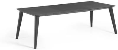 Tuin Eettafel - Buiten Tafel - Gezellig Tafelen - Weerbestendig Materiaal - 235 x 98 x 74 cm - Grafiet