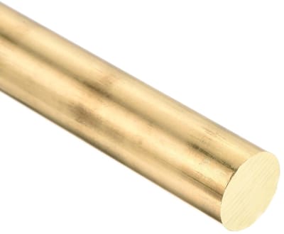 19 mm x 100 mm Messing Staven, Ronde Massieve Messing Stangen voor DIY, Lassen en Modelbouw, Geschikt voor Vliegtuigen, Schepen en Auto's
