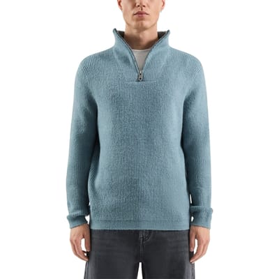 s.Oliver -qs Pullover Blue Grey Maat: S | Sweaters Outlet | Heren | Blauw