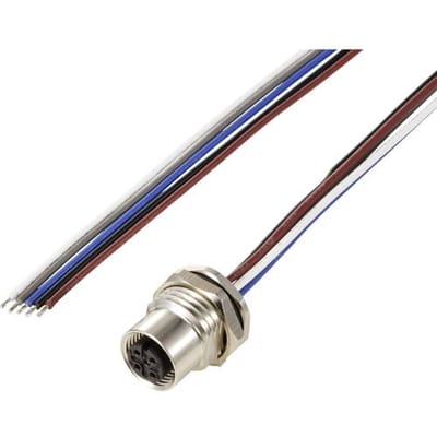 TRU COMPONENTS TC-12833068 Sensor/actuator inbouwbus M12 Aantal polen (sensoren): 5 Bus, inbouw 0.5 m 1 stuk(s)