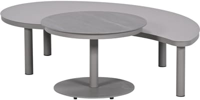 Garden Impressions Zante loungetafels set van 2 - taupe - cantostone Napoli sand