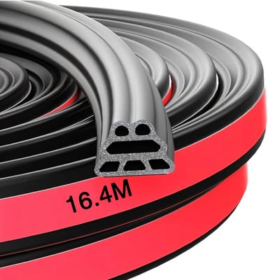 Cosensi- Deurrubber Zelfklevend - Geluidsisolatie - Waterdicht - Drievoudig 6-Hole Ontwerp - Flexibel - Lange Levensduur - Deurrubberstrip