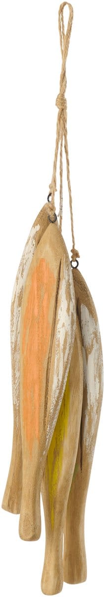 J-Line hanger Vis - hout - mix - large - 2 stuks