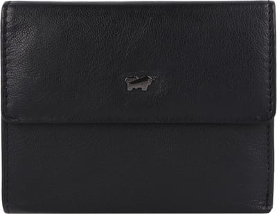 Braun Büffel Anna Portemonnee RFID Leer 12 cm - Jongens - Horizontaal - schwarz