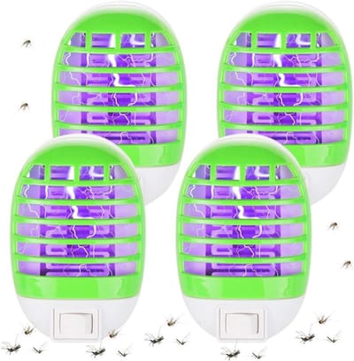 Insectenverdelger Elektrisch - Muggenlamp - Binnen Gebruik - Fysieke Bestrijding - 4 Stuks - Blauw