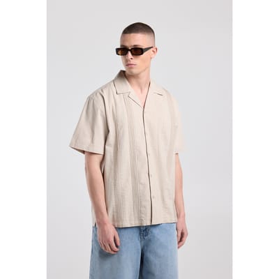 America Today Idris Beige Maat: M | Casual Overhemden Outlet | Heren | Beige