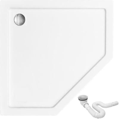 Rea Diamond Douchebak Wit 80x80cm
