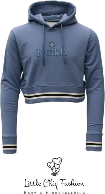 Funkle Girls Hoodie Blauw – Korte Fit & Sportieve Flair – Premium Streetwear
