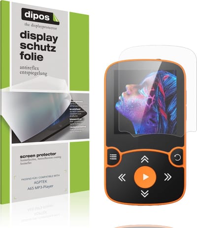 dipos – 4x Matte Beschermfolie geschikt voor AGPTEK A65 MP3-Player | Krasbestendige & antireflecterende Screenprotector Ultra-Thin