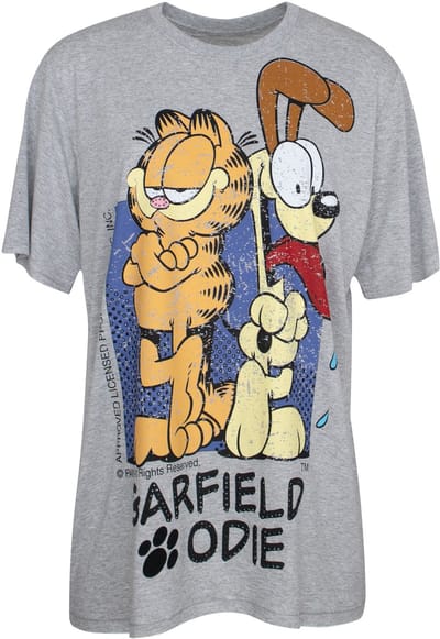 Princess goes Hollywood - grijs t-shirt Garfield Odie - maat 36