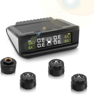 Bandenspanningscontrolesysteem - TPMS sensoren - Veilig Rijden - Externe Sensoren - 4 stuks - Zwart