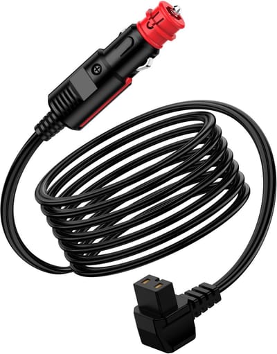 SnelShoppen - Verlengkabel Auto 12V 3,5M voor Koelboxen, Voedingskabel DC 12V, Sigarettenaansteker Stekker, Geschikt voor Camping, Reis, Koelers en Ko