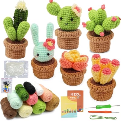 Haakset voor Beginners - Wol voor Haken en Breien, DIY Creatieve Projecten met Haaknaalden en Handleiding