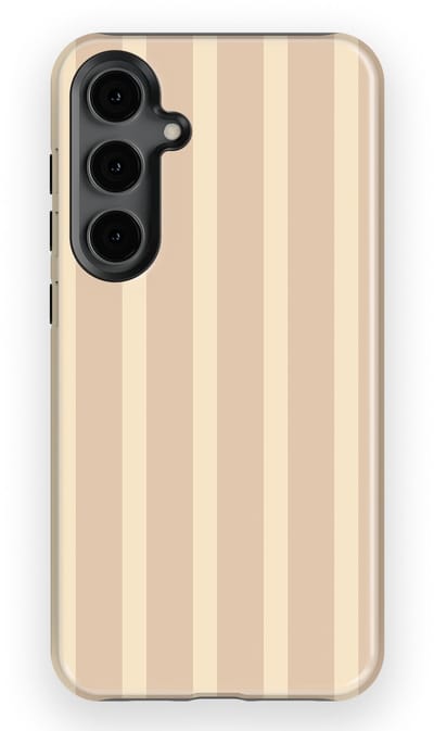 DripCase Gestreept Hoesje Samsung Galaxy S24 Plus | Backcover met Mag | Stripes Motief | Trendy Case Samsung Galaxy S24 Plus met Strepen Milk Blush
